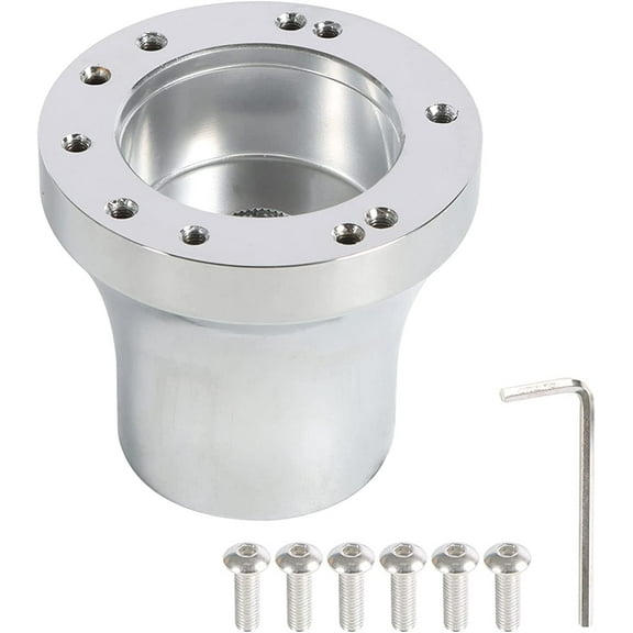 Genrics Golf Cart Steering Wheel Chrome Hub Adapter Replacement for EZGO RXV/TXT Cart Parts