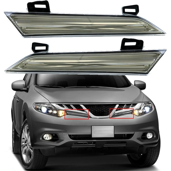 Genrics Headlight Reflector Panel Replacement for Nissan Murano 2009-2014 Driver & Passenger Side 26063-1AA0B 26013-1AA0B