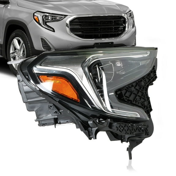 Genrics Headlights Assembly Replacement for 2018 2019 2020 2021 GMC Terrain Projector Headlight Right Side