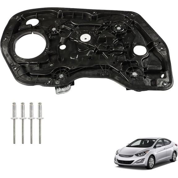 Genrics Power Window Regulator with Panel Replacement for Elantra 2011-2016 Sedan