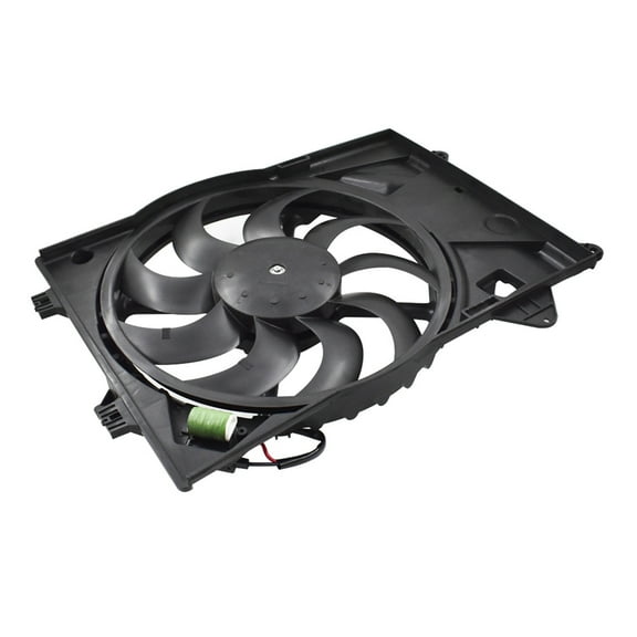 Genrics Radiator Condenser Cooler Cooling Fan Assembly Replacement for 12-18 Sonic 1.8L Hatchback/Sedan 12V Black
