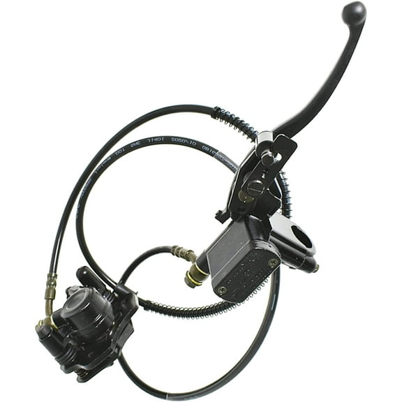 Genrics Rear Brake Master Cylinder Caliper Left Assy Replacement for 70cc 90cc 110cc 125cc 200cc ATV