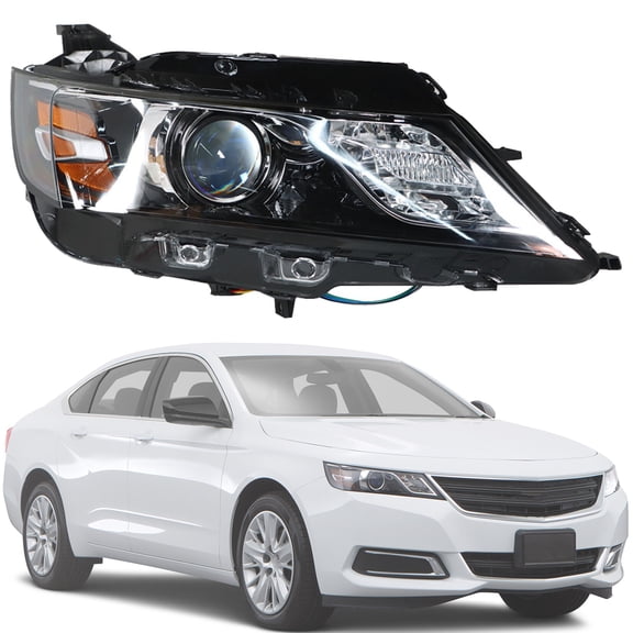 Genrics Replacement for 2015 2016 2017 2018 2019 2020 Chevrolet Impala Projector Headlight Assembly Right Side(Passenger Side)