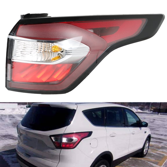 Genrics Right Side Outer Tail Light Assembly for 2017 2018 2019 Ford Escape Kuga