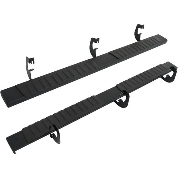 Genrics Running Boards 6 Inches Black Bar Side Step Replacement for 2019-2022 Silverado Sierra 1500 2020-2022 Silverado Sierra 2500HD 3500HD Crew Cab