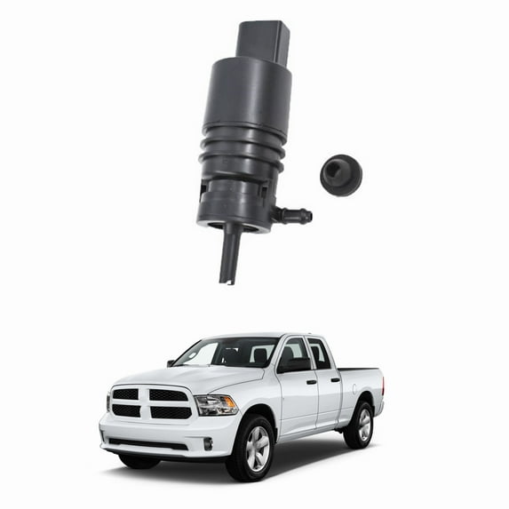 Genrics Windshield Washer Pump For DODGE RAM 1500 2500 3500 68071576AA w/ GROMMET