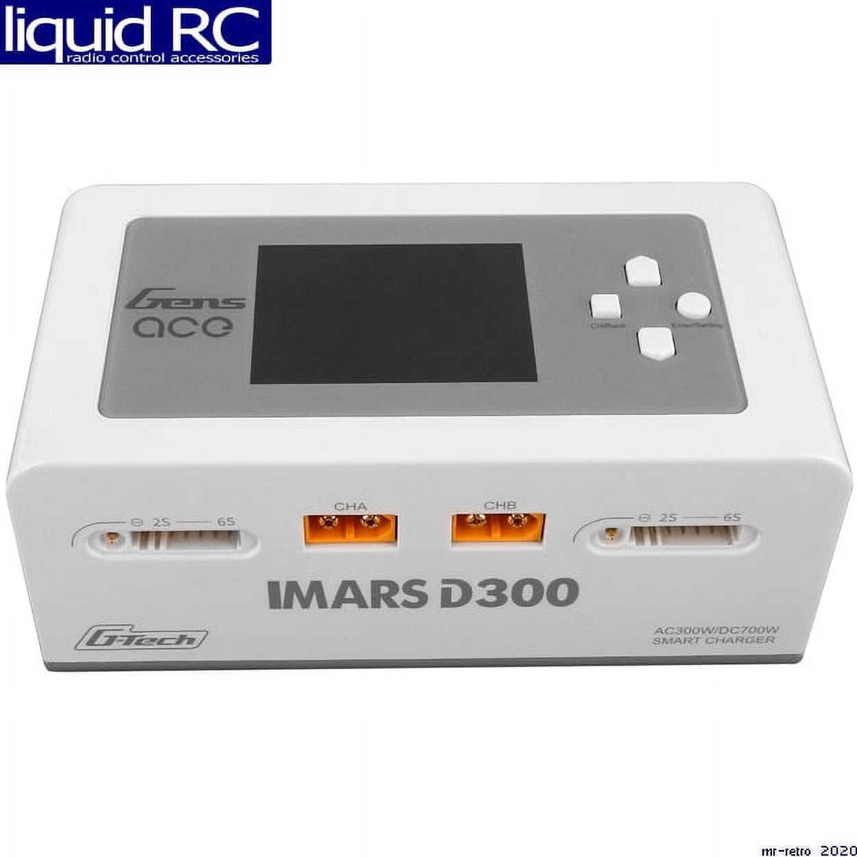Gens Ace 300WD300UW Imars D300 G-Tech Ac/Dc 300w/700w Charger White ...