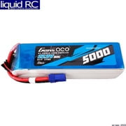 Gens Ace 5000mah 6S 60C 22.2V G-Tech Lipo Battery Pack With EC5 Plug