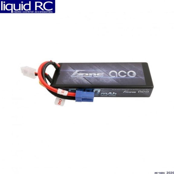 Gens Ace GEA50002S50E5 5000mAh 7.4V 50C 2S1P LiPo Battery 24# w/ EC5