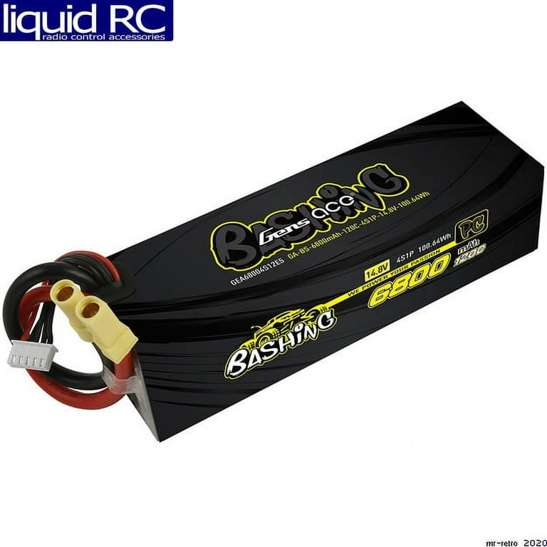 Gens ace 6800mAh 14.8V 120C 4S1P Lipo Battery Pack with EC5-Bashing Series Gens ace 6800mAh 14.8V 120C 4S1P Lipo Battery Pack with EC5-Bashing Series