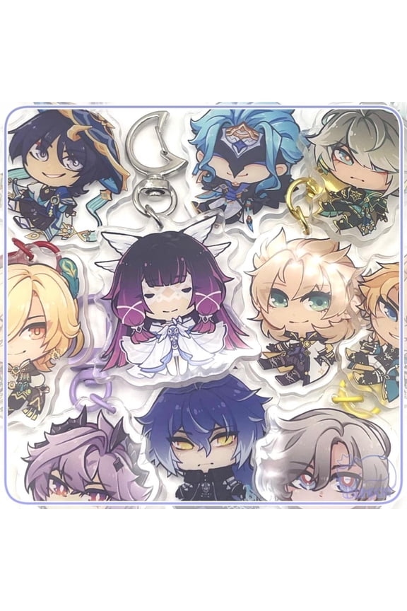Genshin Character Charms & Stickers (1 keychain)