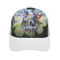 thumbnail image 1 of Genshin Impact Adult Baseball Cap Adjustable Sun Visor Hat Prints Trucker Hats Skull Cap Headwear for Men Women, 1 of 6