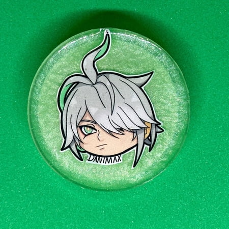 Genshin Impact Alhaitham Chibi Phone Grip: Anime Fan Accessory