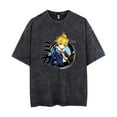 thumbnail image 1 of Genshin Impact Arataki Itto Paimon T-shirt Washed cotton vintage crewneck T-shirt Naganohara YoimiyaT-shirt, 1 of 5