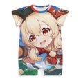 thumbnail image 1 of Genshin Impact Baby Romper Short Sleeve Bodysuits Soft Rompers Summer Clothes One-Piece Jumpsuits Outfits 12-18M, 1 of 7
