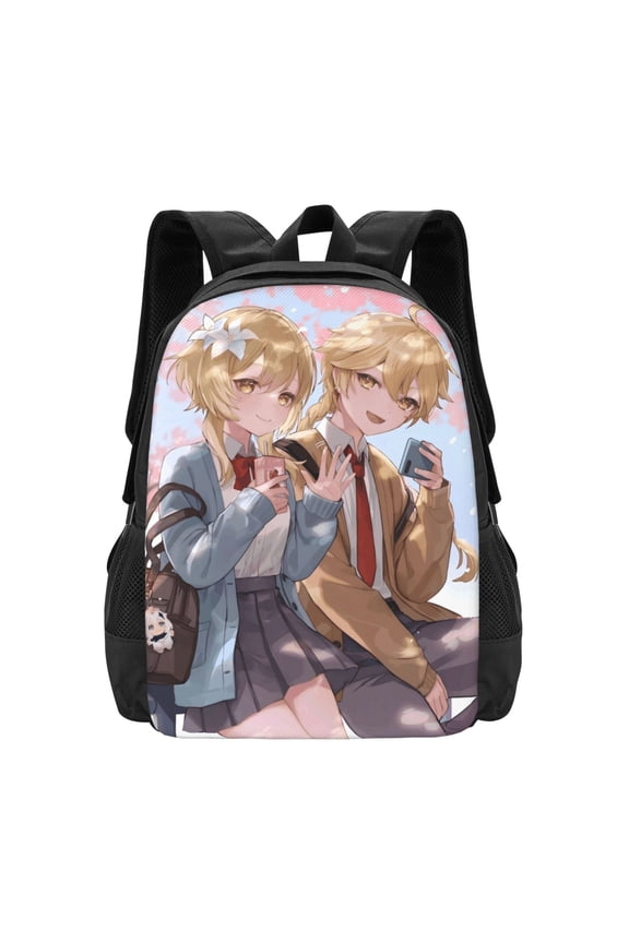 Genshin Impact Backpack Casual College Bookbags Laptop Travel Backpacks Business Large Capacity Adult Bags