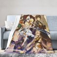 thumbnail image 1 of Genshin Impact Bed Blanket Air Conditioner Quilt Ultra Soft Flannel Blanket All Season Fuzzy Blanket Reversible Fluffy Plush Blanket 50"X40", 1 of 7