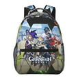 thumbnail image 1 of Genshin Impact Casual Backpack Rucksack Lightweight Travel Daypack Fashion Shoulder Bag, 1 of 6