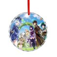 thumbnail image 1 of Genshin Impact Christmas Round Ornament Glass Circular Pendant Smooth Hanging Decoration for Home, Office & Christmas Tree, 1 of 8