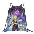 thumbnail image 1 of Genshin Impact Drawstring Backpack Simple Sports Gym Bag Draw String Bags Casual Rucksack, 1 of 9
