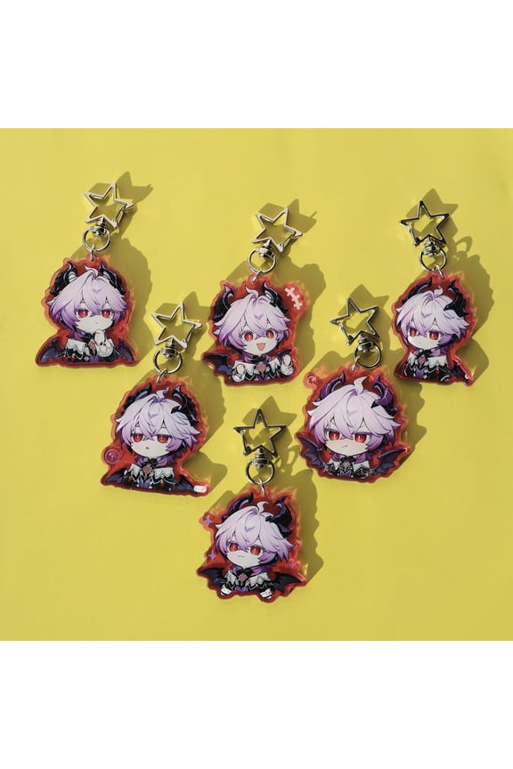 Genshin Impact Durin Acrylic Keychain, Double Sided Backpack Charm, random 1 pack