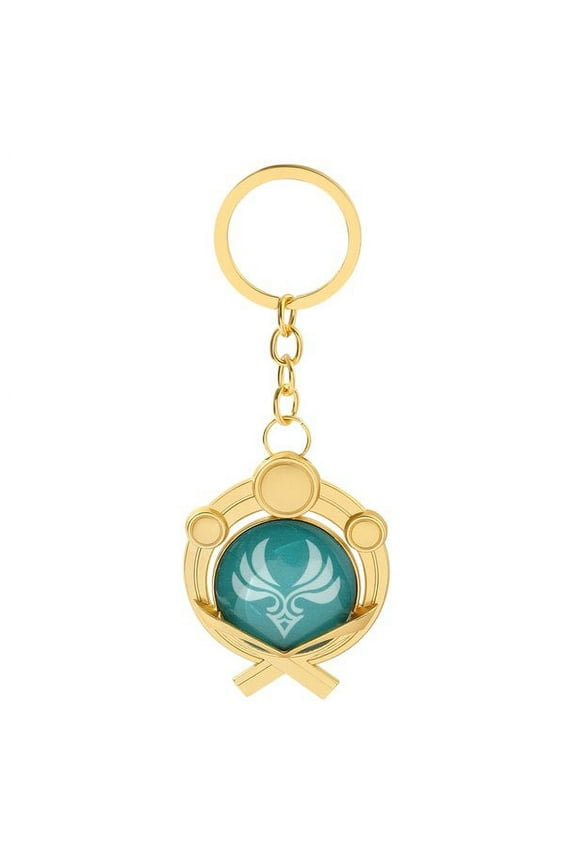 Genshin Impact Figure Inazuma Vision Keychain - Eye of God Luminous Keychain Hot Game Project Cosplay Pendant Keyring Accessory