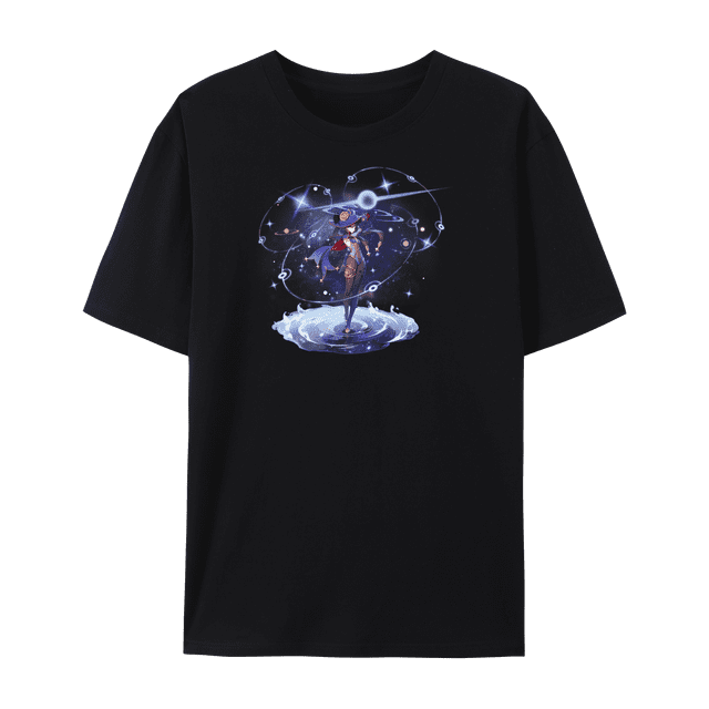 Genshin Impact T-Shirt Unisex - 100% Baumwolle, Character Shadow Art, EU Standard Größen