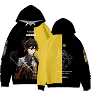MAEXSKTAO Genshin Impact Hoodie Hot Game Genshin Impact Casual Graphic Aesthetic Men's Jumpers Sportswear Pullover Unisex Sweatshirt