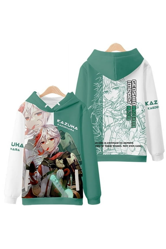 Genshin Impact Hoodie Kaedehara Kazuha Cosplay Sweatshirt Women Clothing Raiden Shogun Pullovers Hoodies