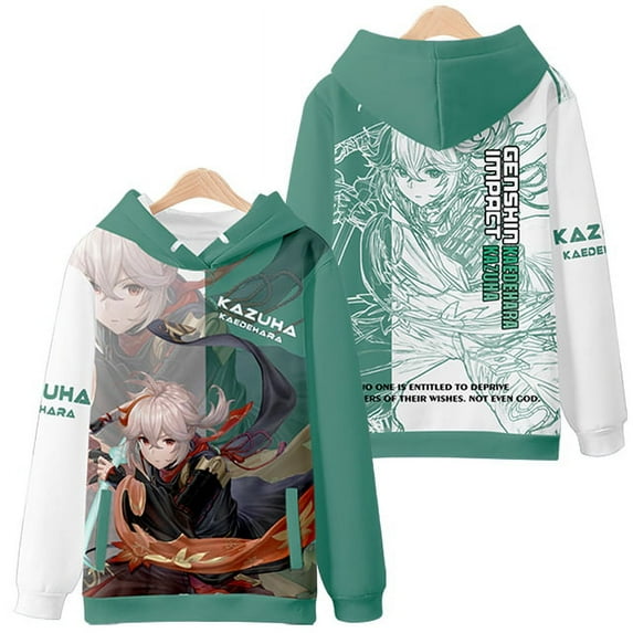 Genshin Impact Hoodie Kaedehara Kazuha Cosplay Sweatshirt Women Clothing Raiden Shogun Pullovers Hoodies