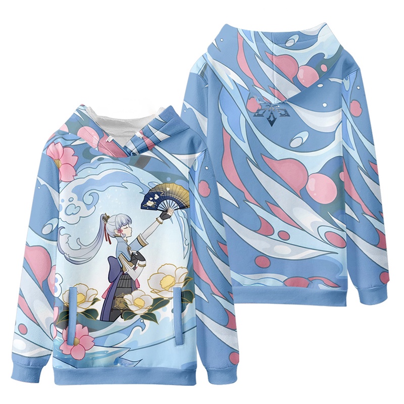 Felpa Genshin Impact Xiao Cosplay – Hoodie Unisex Nera Con Stampa – Tutte Le Stagioni
