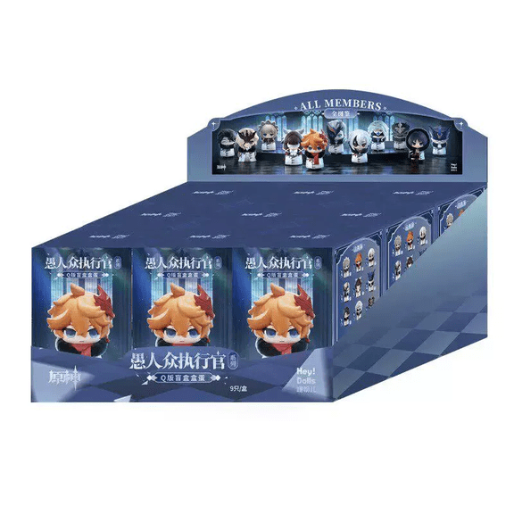 Genshin Impact In Stock Fatui Harbinger Serie Blind Box Kawaii Trendy Q Version Anime Figure Collection Desktop Surprise Gift