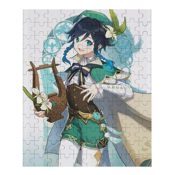 Genshin Impact Jigsaw Puzzle, Wood Puzzles Adult, 70 PCS Jigsaw Puzzle Perfect for Game Nights