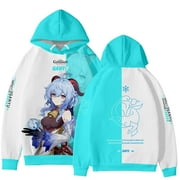 MAEXSKTAO Genshin Impact Kaedehara Kazuha Hoodie 3d Print Game Anime Hoodies Sweatshirts Men Women Hooded Tops Long Sleeve