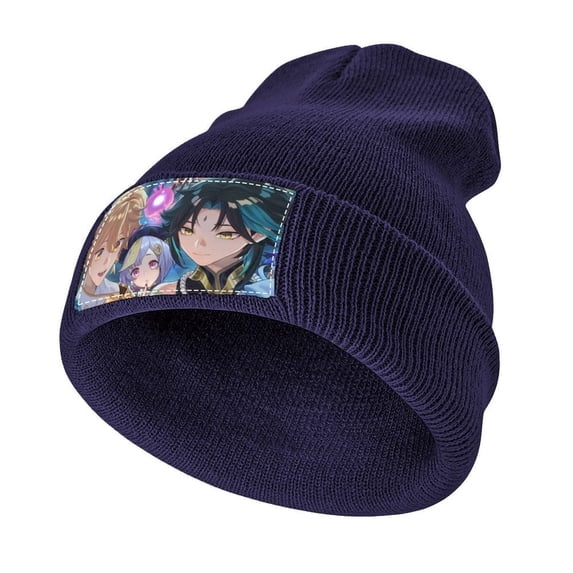 Genshin Impact Knitted Cap for Men Women Soft Beanie Hat Casual Thermal Watch Cap Winter Warm Beanies