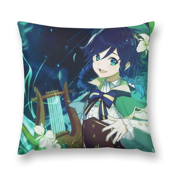 Genshin Impact Pillow Case Soft Pillow Cover Pillowcase Decorative Cushion Cover Home Decor 16 "x16 "