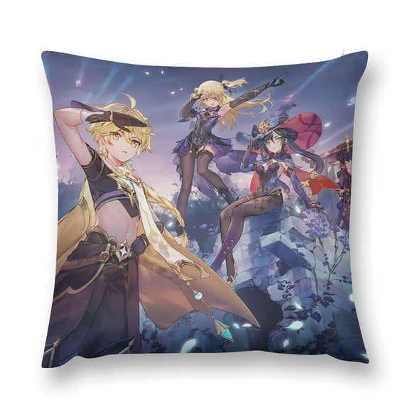Genshin Impact Pillow Case Soft Pillow Cover Pillowcase Decorative Cushion Cover Home Decor 20 "x20 "