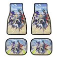 thumbnail image 1 of Genshin Impact Print Car Mats Set 4-Piece All Weather Front & Rear Mats Car Floor Carpet Protector Mat for Most Car, 1 of 8