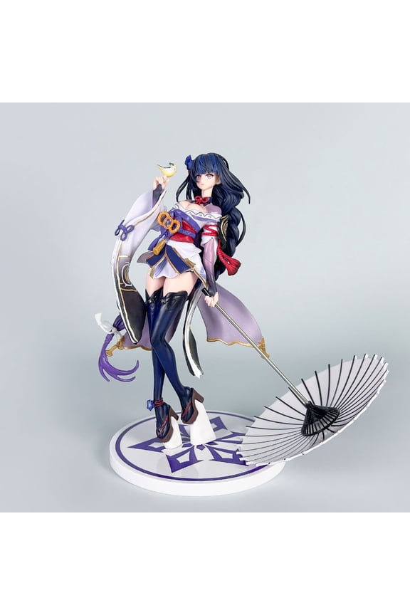 Genshin Impact Raiden Shogun Figure, Shadow of Tranquil Eternity Anime Collectible Model