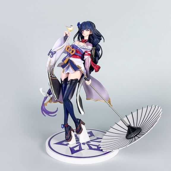 Genshin Impact Raiden Shogun Figure, Shadow of Tranquil Eternity Anime Collectible Model