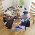 thumbnail image 1 of Genshin Impact Round Tablecloth Print Decorative Table Cover Washable Table Cloths for Dining Party Picnic 50x50in, 1 of 8