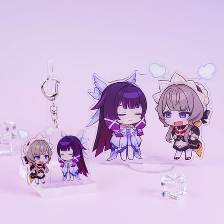 Genshin Impact Sandrone & Columbina Set - Chibi Acrylic Standee + Standee Fatui Harbinger Fandom Decor (1 standee_15cm)