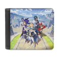 thumbnail image 1 of Genshin Impact Slim Bifold Wallet Purse Leather Wallets for Men Women Card Holder Wallets - Thin & Stylish, 1 of 7