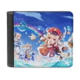 thumbnail image 1 of Genshin Impact Slim Bifold Wallet Purse Leather Wallets for Men Women Card Holder Wallets - Thin & Stylish, 1 of 7