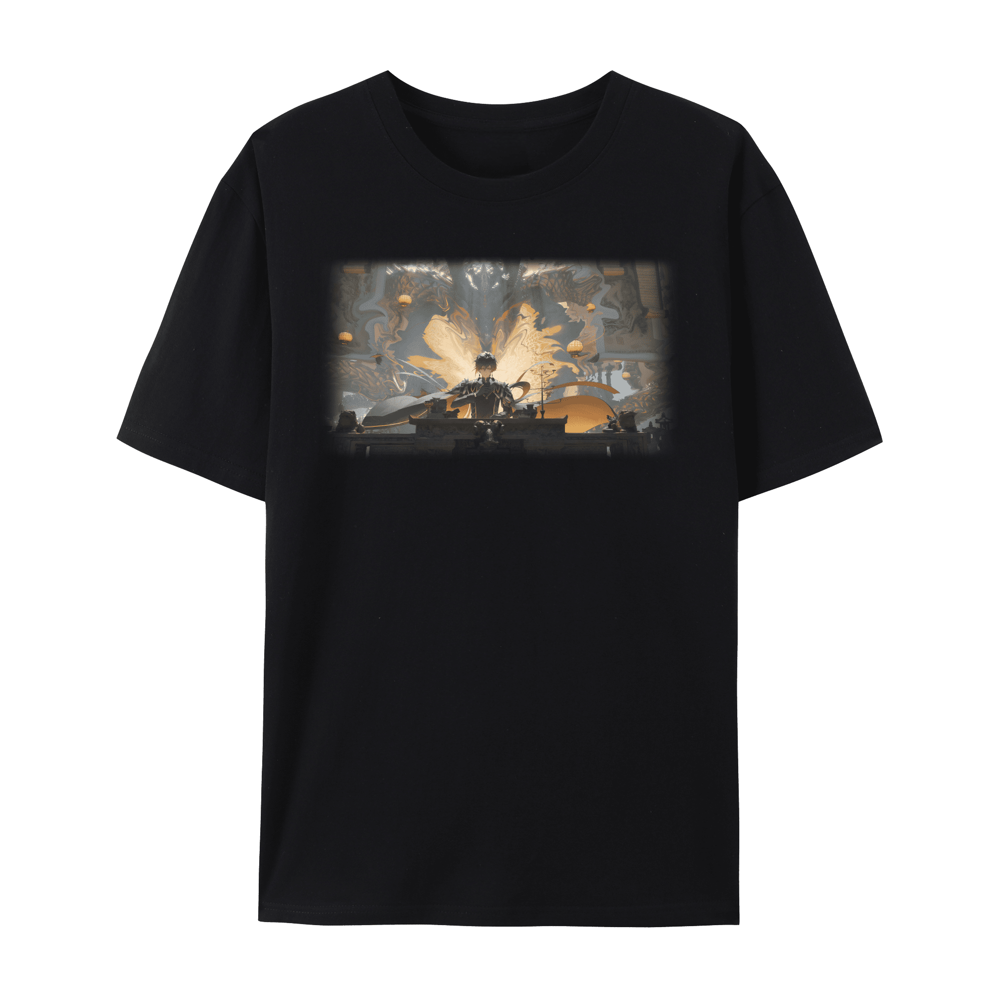 Genshin Impact T Shirt,ZHONGLI Short Sleeve TShirt,Genshin Impact