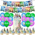thumbnail image 1 of Genshin Impact Theme Adventure style Birthday Decoration Kits，Party Supplies for Kids，Including Banner, Balloons, Cake Toppers, Cupcake Toppers., 1 of 4