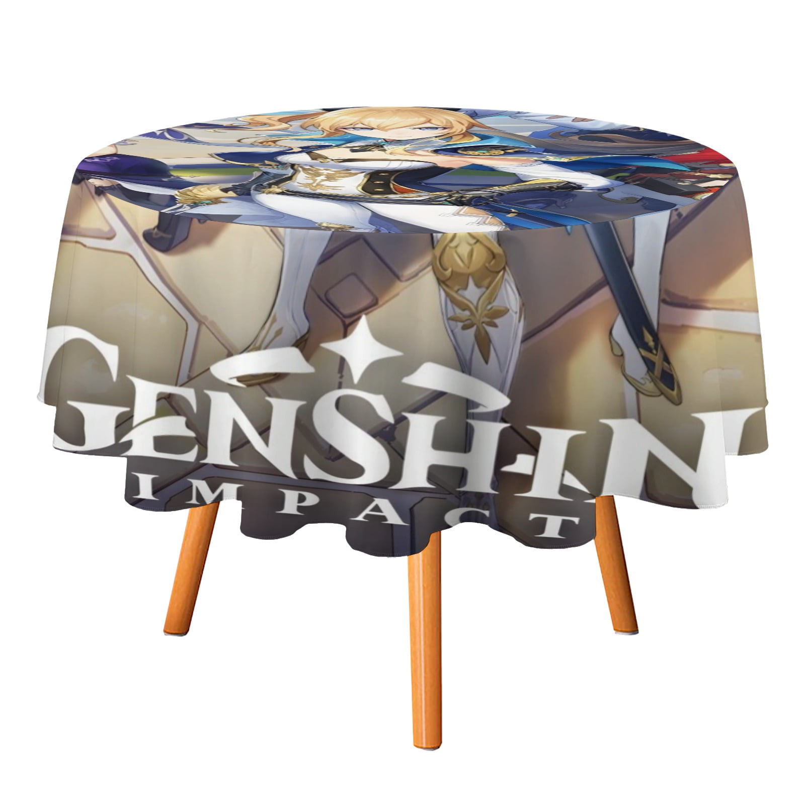 Genshin Impact-Theme Round tablecloth has an iconic print, fits most ...