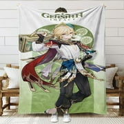 Genshin Impact Throw Blanket Gifts for Fans Lover Girls Boys Women Present Hoodie Him Bed 60"x80"
