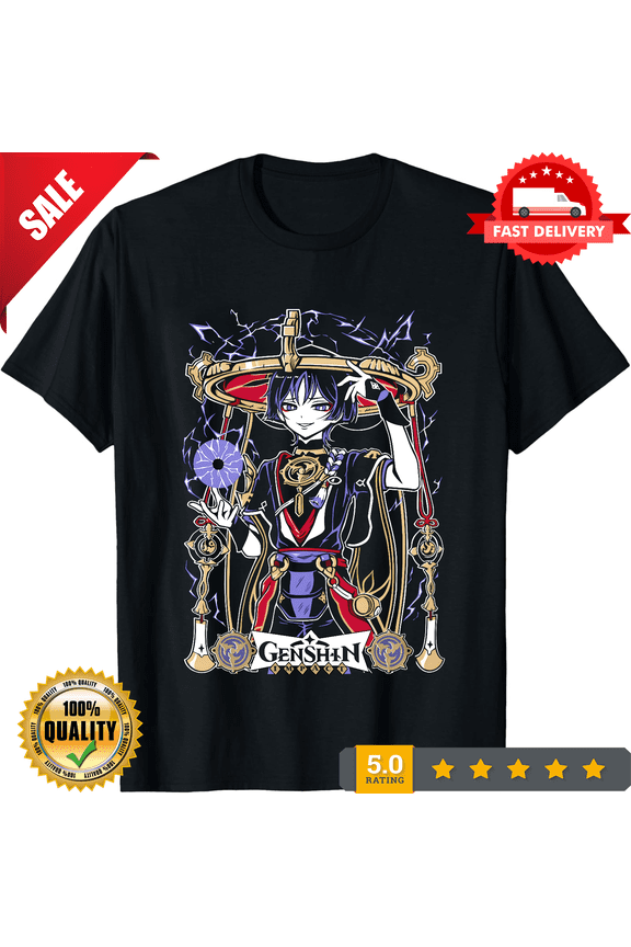 Genshin Impact Unisex T-Shirt - Scaramouche Wanderer Kunikuzushi, Japanese A, LIMITED EDITION-TH73622