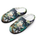 thumbnail image 1 of Genshin Impact Women's Cotton Home Shoes, Trendy Printed Slippers Thick Plush Warm House Slippers 9-10(40-41), 1 of 8